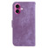 iPhone 17 Little Tiger Embossed Leather Phone Case - Purple