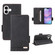iPhone 17 Magnetic Clasp Leather Phone Case - Black