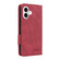 iPhone 17 Magnetic Clasp Leather Phone Case - Red