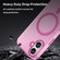 iPhone 17 MagSafe Frosted Translucent TPU + PC Full Coverage Phone Case - Pink