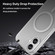 iPhone 17 MagSafe Frosted Translucent TPU + PC Full Coverage Phone Case - White