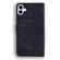 iPhone 17 Mandala Embossed Dual-Fold Calf Leather Phone Case - Black
