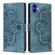iPhone 17 Mandala Embossed Retro Frosted Leather Phone Case - Blue