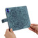 iPhone 17 Mandala Embossed Retro Frosted Leather Phone Case - Blue