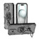 iPhone 17 Metal Kickstand TPU Hybrid PC Phone Case - Black