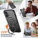 iPhone 17 Metal Rotation Holder MagSafe TPU Hybrid PC Phone Case - Black