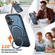 iPhone 17 Metal Rotation Holder MagSafe TPU Hybrid PC Phone Case - Navy Blue