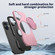 iPhone 17 Metal Rotation Holder MagSafe TPU Hybrid PC Phone Case - Pink