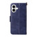 iPhone 17 Multi-card Slots Crossbody Cowhide Leather Phone Case - Blue