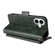 iPhone 17 Multi-card Slots Crossbody Cowhide Leather Phone Case - Green