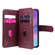iPhone 17 Multi-Function Wallet 10 Card Slots Leather Phone Case - Claret