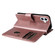 iPhone 17 Multi-Function Wallet 10 Card Slots Leather Phone Case - Rose Gold