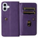 iPhone 17 Multi-Function Wallet 10 Card Slots Leather Phone Case - Violet