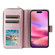 iPhone 17 Nine-card Slots Zipper Wallet Bag Leather Phone Case - Rose Gold