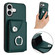iPhone 17 Organ Card Bag Ring Holder Phone Case - Green