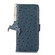 iPhone 17 Ostrich Pattern Genuine Leather RFID Phone Case - Blue