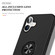 iPhone 17 PC + TPU Magnetic Phone Case with Invisible Ring Holder - Black