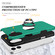 iPhone 17 PC + TPU Magnetic Phone Case with Invisible Ring Holder - Dark Green
