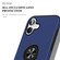 iPhone 17 PC + TPU Magnetic Phone Case with Invisible Ring Holder - Navy Blue