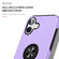 iPhone 17 PC + TPU Magnetic Phone Case with Invisible Ring Holder - Purple