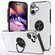 iPhone 17 PC + TPU Magnetic Phone Case with Invisible Ring Holder - Silver