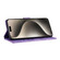 iPhone 17 Pen Heart Cat Embossed Leather Phone Case - Purple