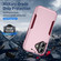 iPhone 17 Pioneer Armor Heavy Duty PC + TPU Phone Case - Pink+Rose Red