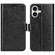 iPhone 17 R64 Texture Horizontal Flip Leather Phone Case - Black