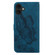 iPhone 17 Retro Skin Feel Butterflies Embossing Horizontal Flip Leather Phone Case - Blue