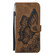iPhone 17 Retro Skin Feel Butterflies Embossing Horizontal Flip Leather Phone Case - Brown