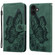 iPhone 17 Retro Skin Feel Butterflies Embossing Horizontal Flip Leather Phone Case - Green
