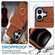 iPhone 17 Rhombic Texture Card Bag Phone Case with Long Lanyard - Brown