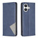 iPhone 17 Rhombus Texture Magnetic Leather Phone Case - Blue