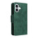 iPhone 17 Rivet Buckle 9 Cards Three Fold Leather Phone Case - Green