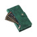 iPhone 17 Rivet Buckle 9 Cards Three Fold Leather Phone Case - Green
