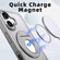 iPhone 17 Rotating Ring Magnetic Holder Phone Case - Titanium Grey