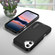 iPhone 17 Rugged PC + Silicone Phone Case with Holder - Black