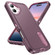 iPhone 17 Rugged PC + Silicone Phone Case with Holder - Purple+Pink