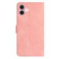 iPhone 17 Seven Butterflies Embossed Leather Phone Case - Pink