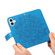iPhone 17 Seven-petal Flowers Embossing Leather Phone Case - Blue