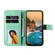 iPhone 17 Seven-petal Flowers Embossing Leather Phone Case - Green