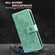 iPhone 17 Seven-petal Flowers Embossing Leather Phone Case - Green