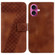 iPhone 17 Seven-shaped Embossed Leather Phone Case - Brown