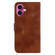 iPhone 17 Seven-shaped Embossed Leather Phone Case - Brown
