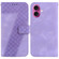 iPhone 17 Seven-shaped Embossed Leather Phone Case - Purple