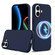 iPhone 17 Shockproof Silicone Magsafe Phone Case - Navy Blue