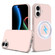 iPhone 17 Shockproof Silicone Magsafe Phone Case - Sand Pink