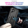 iPhone 17 Shockproof TPU Hybrid PC Phone Case with Holder - Black