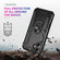 iPhone 17 Shockproof TPU Hybrid PC Phone Case with Holder - Black