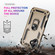 iPhone 17 Shockproof TPU Hybrid PC Phone Case with Holder - Gold